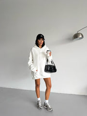 SWEAT ELBİSE - EKRU