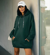 SWEAT ELBİSE - YEŞİL