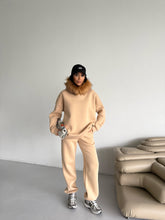 PAMELA KÜRKLÜ EŞOFMAN TAKIMI - BEJ