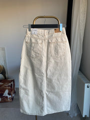 Its Bsc Asimetrik Midi Denim Etek