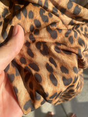 Z’RA Degaje Yaka Leopar Desenli Bluz