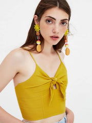 PLLBR Bağlamalı Crop Üst