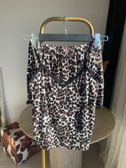 Z’RA %100 Pamuk Animal Print Dantelli Pijama Takımı