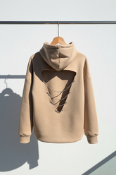 Cosmic Sand (Kozmik Kum): Sırtı Dekolteli Mücevherli Hoodie