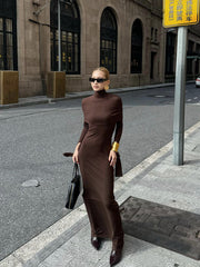 Maribel Brown Elbise