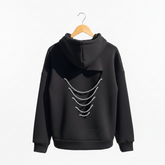Magnetic Scorpio (Manyetik Akrep): Sırtı Dekolteli Mücevherli Hoodie