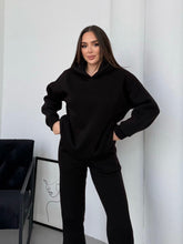 Basic Oversize Eşofman Takımı - Siyah
