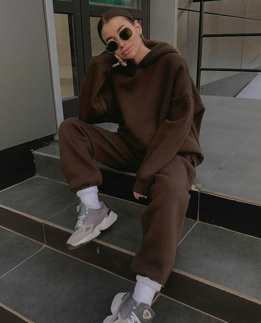 Scarlett Eşofman Takımı - Kahverengi