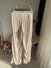 Z’RA Dokulu Bol Paça Pantolon