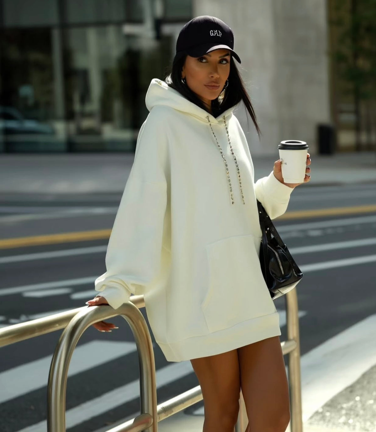 SWEAT ELBİSE - EKRU