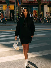 SWEAT ELBİSE - SİYAH