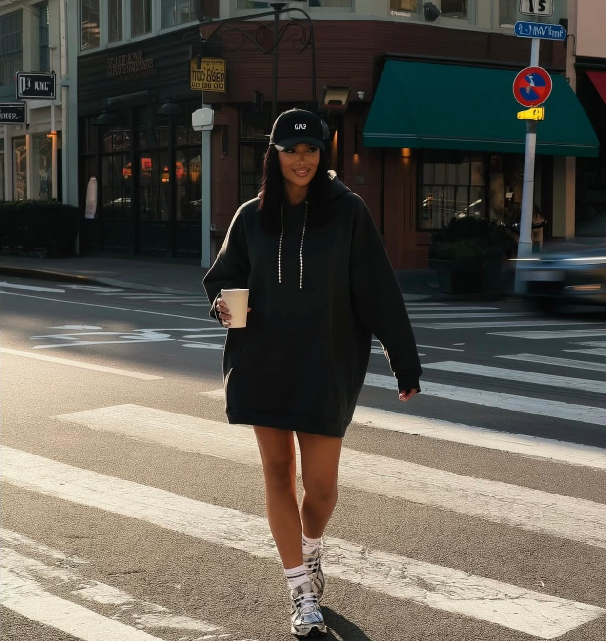 SWEAT ELBİSE -ANTRASİT