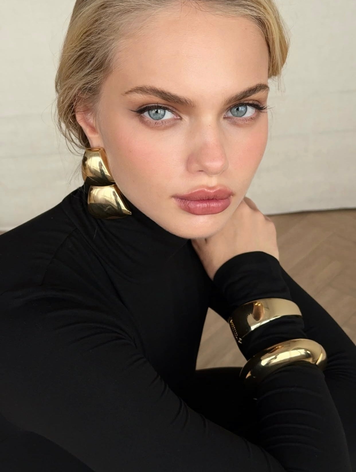 DIANA MAXI BALIKÇI YAKA ELBİSE - SİYAH