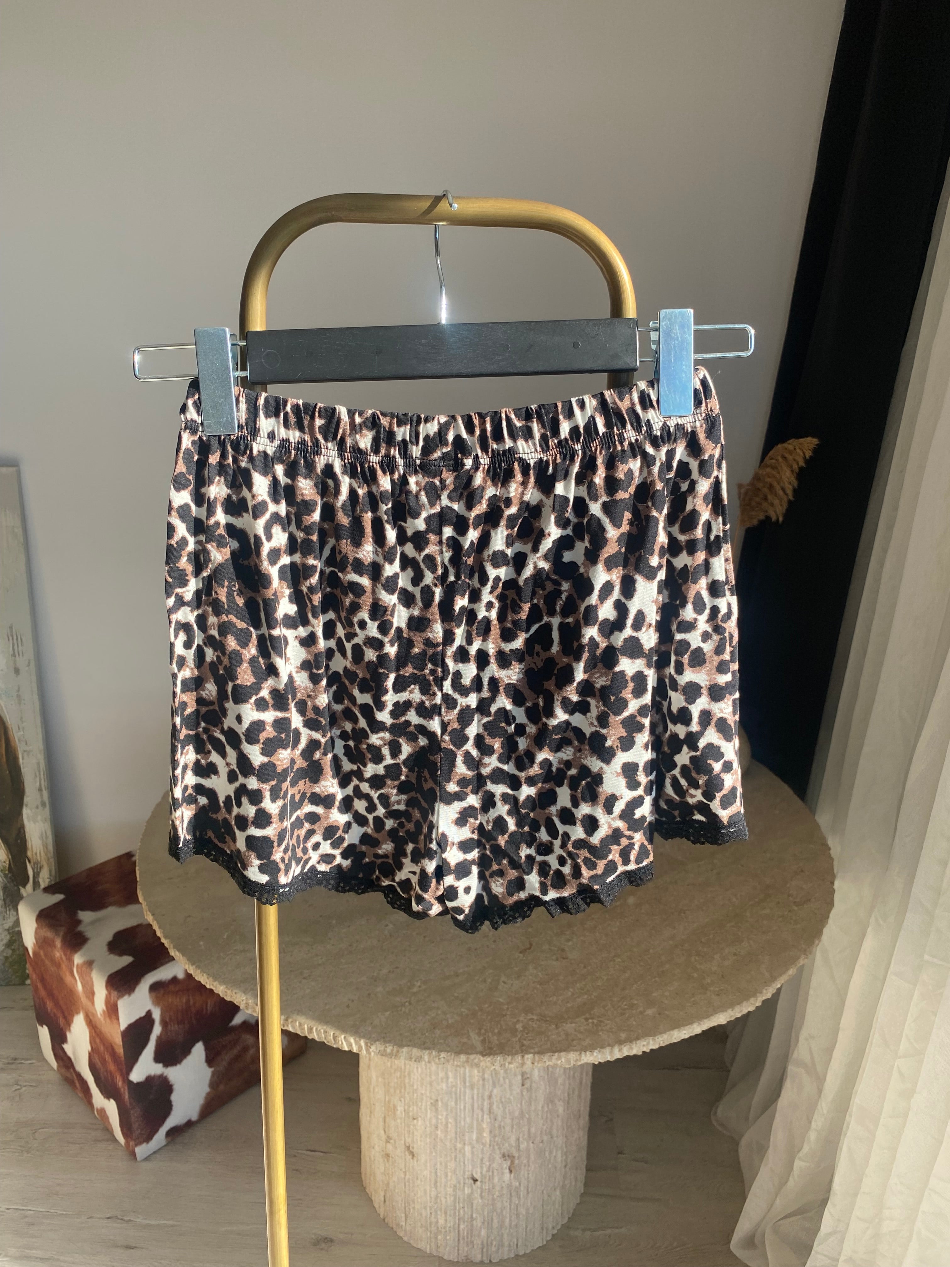 Z’RA %100 Pamuk Animal Print Dantelli Pijama Takımı
