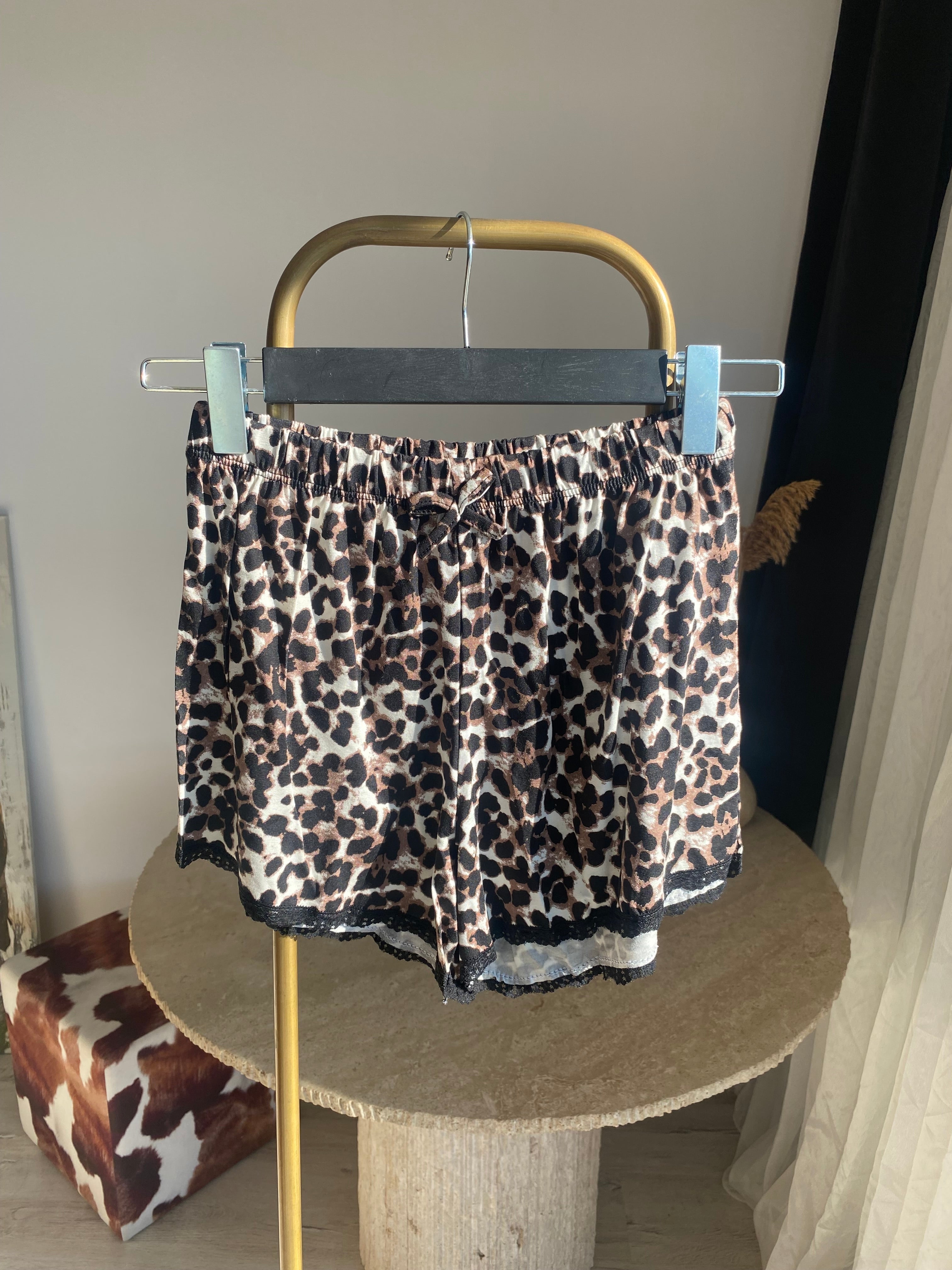 Z’RA %100 Pamuk Animal Print Dantelli Pijama Takımı
