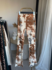 Z’RA Batik Desenli İspanyol Paça Pantolon