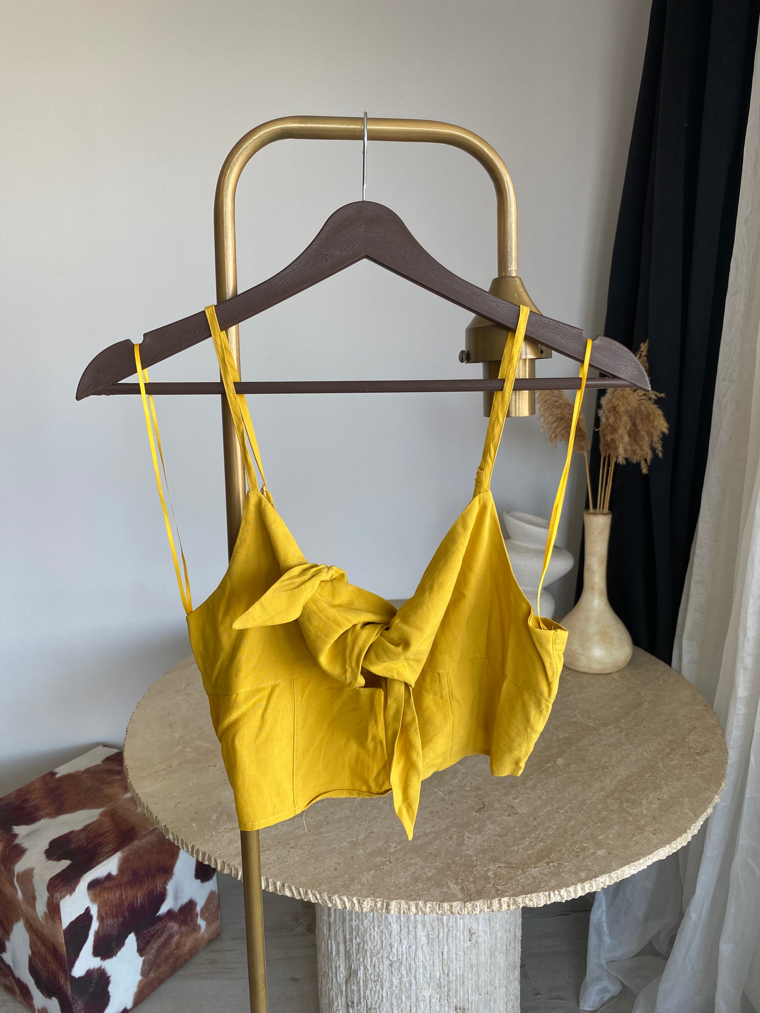 PLLBR Bağlamalı Crop Üst