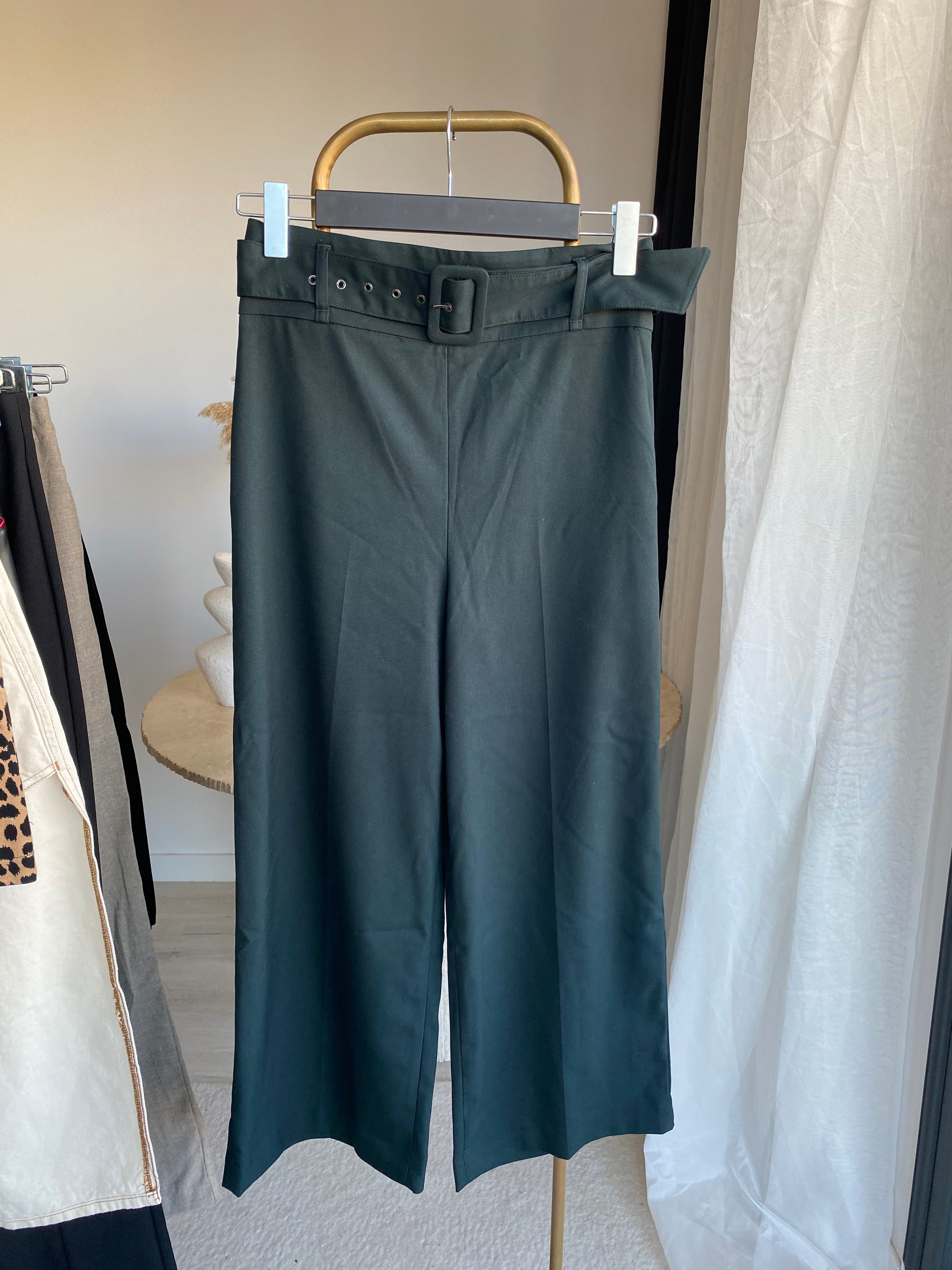 Z’RA Kemerli Geniş Paça Pantolon