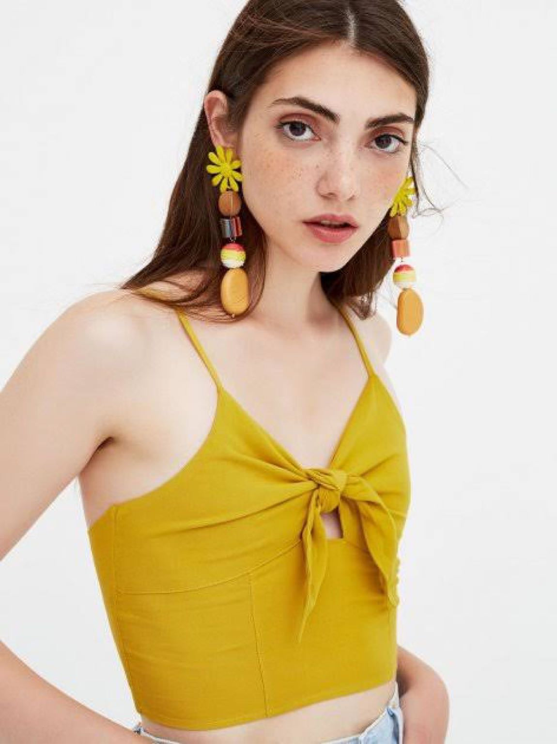 PLLBR Bağlamalı Crop Üst