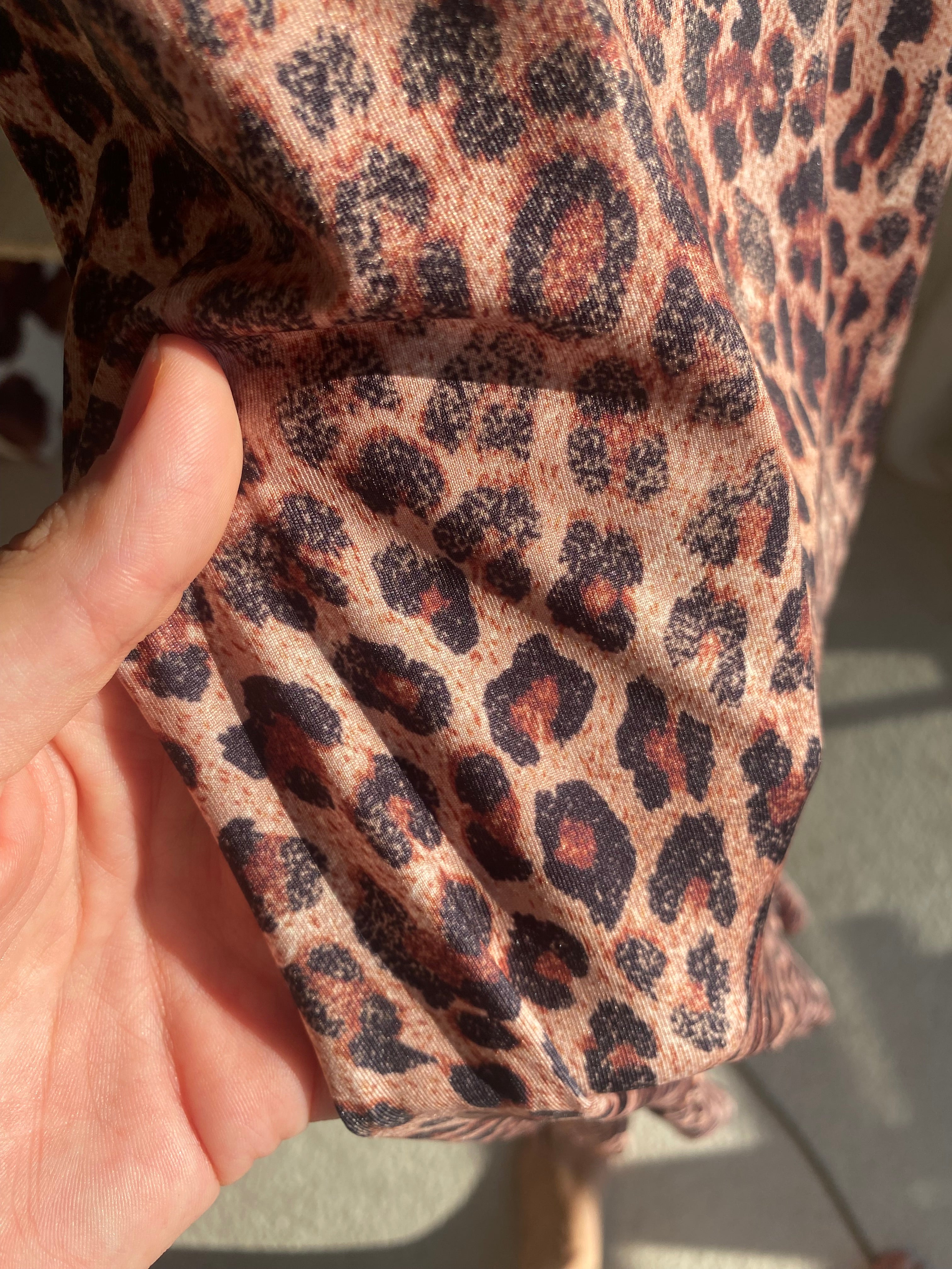 Z’RA Leopar Desenli Asimetrik Elbise
