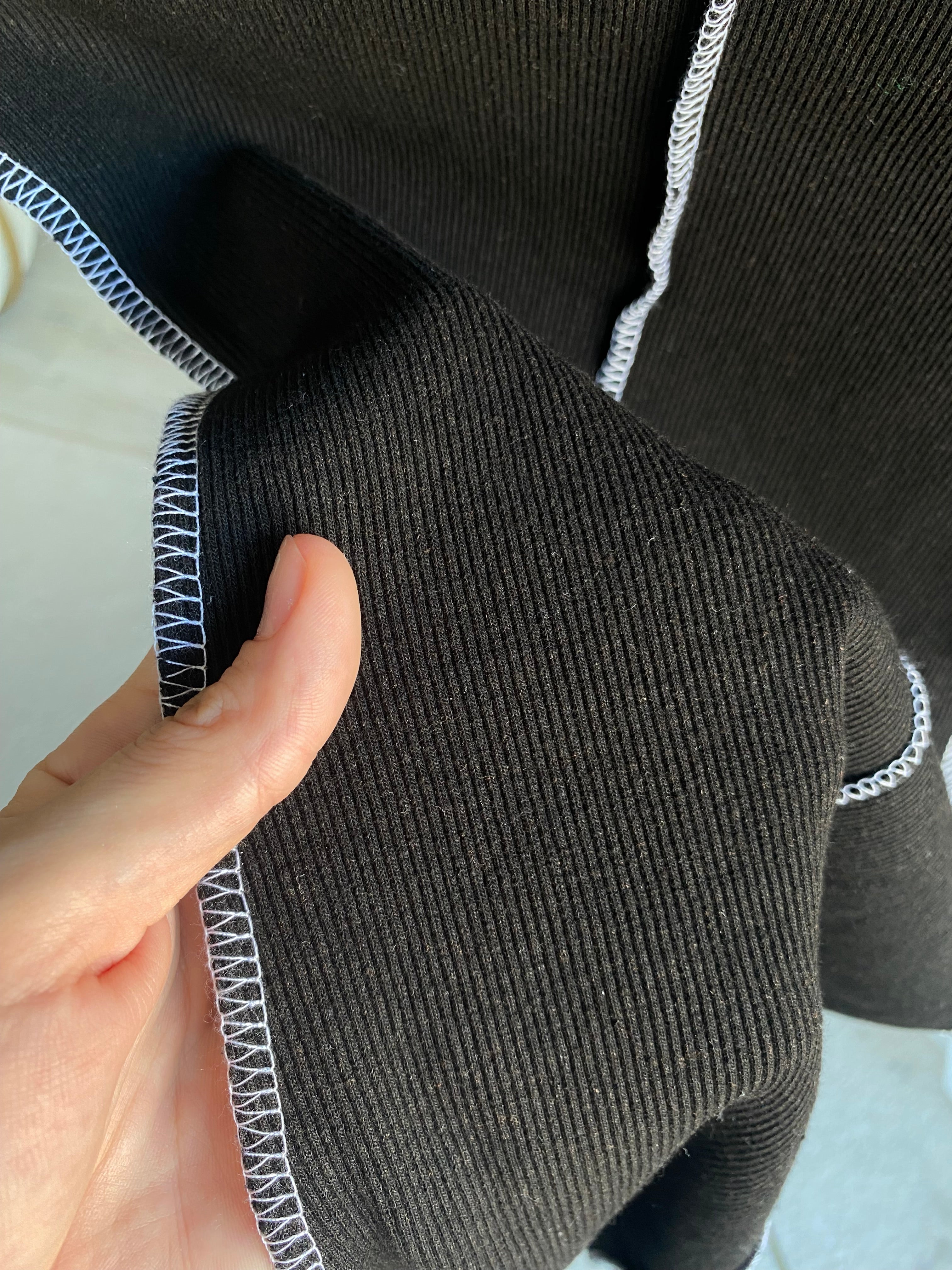 Z’RA Dikiş Detaylı Mini Elbise -Siyah