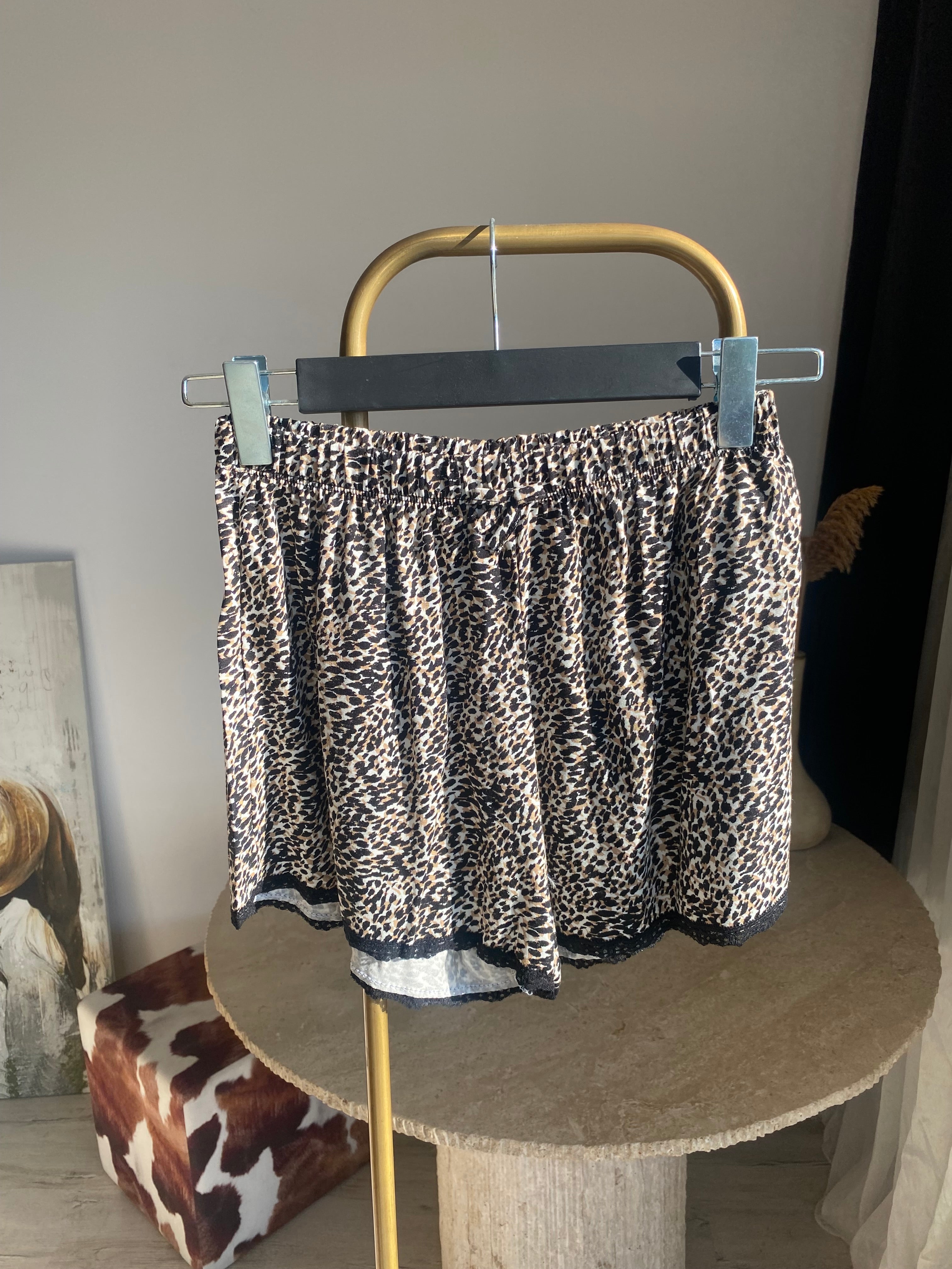 Z’RA %100 Pamuk Animal Print Dantelli Pijama Takımı