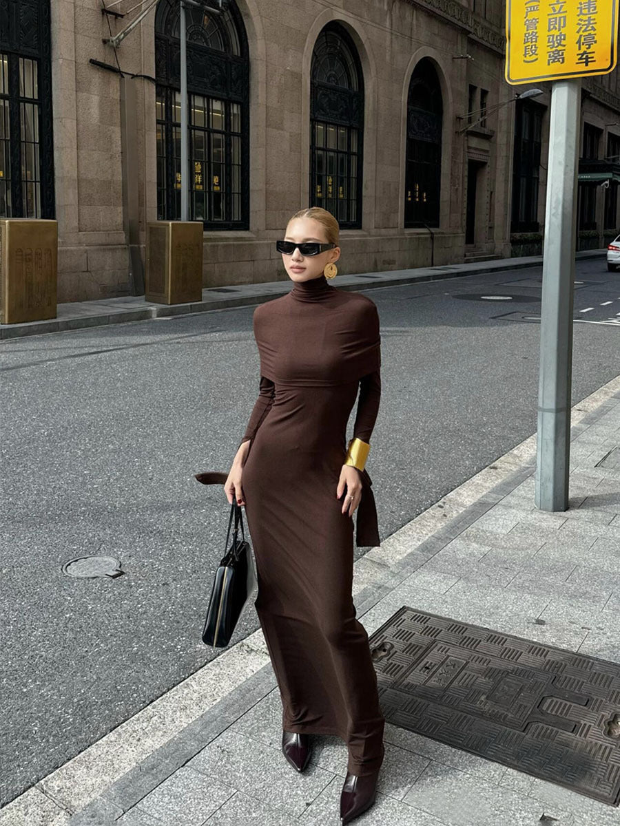 Maribel Brown Elbise