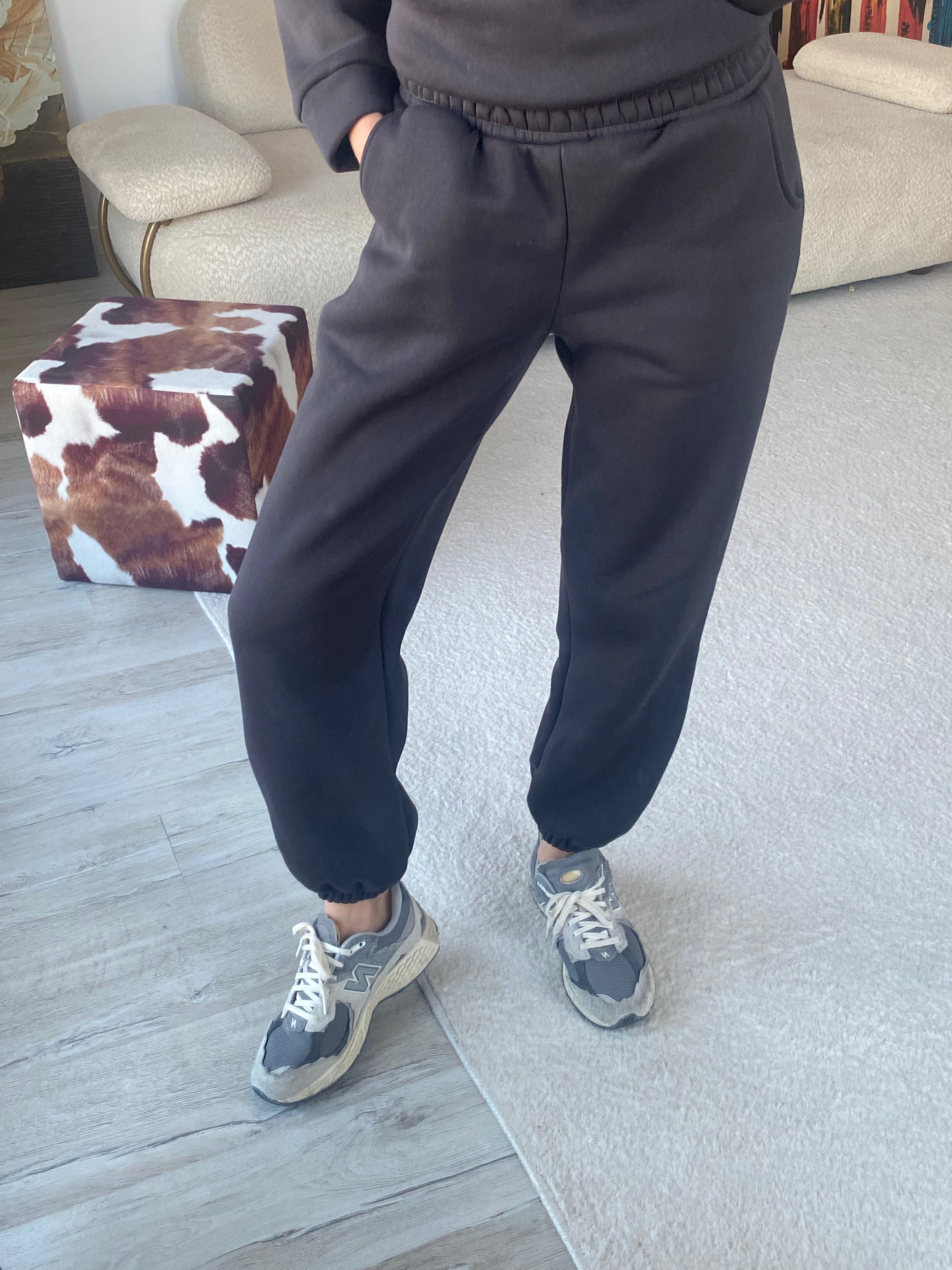 LAYLA MÜCEVHER İPLİ EŞOFMAN TAKIMI - ANTRASİT