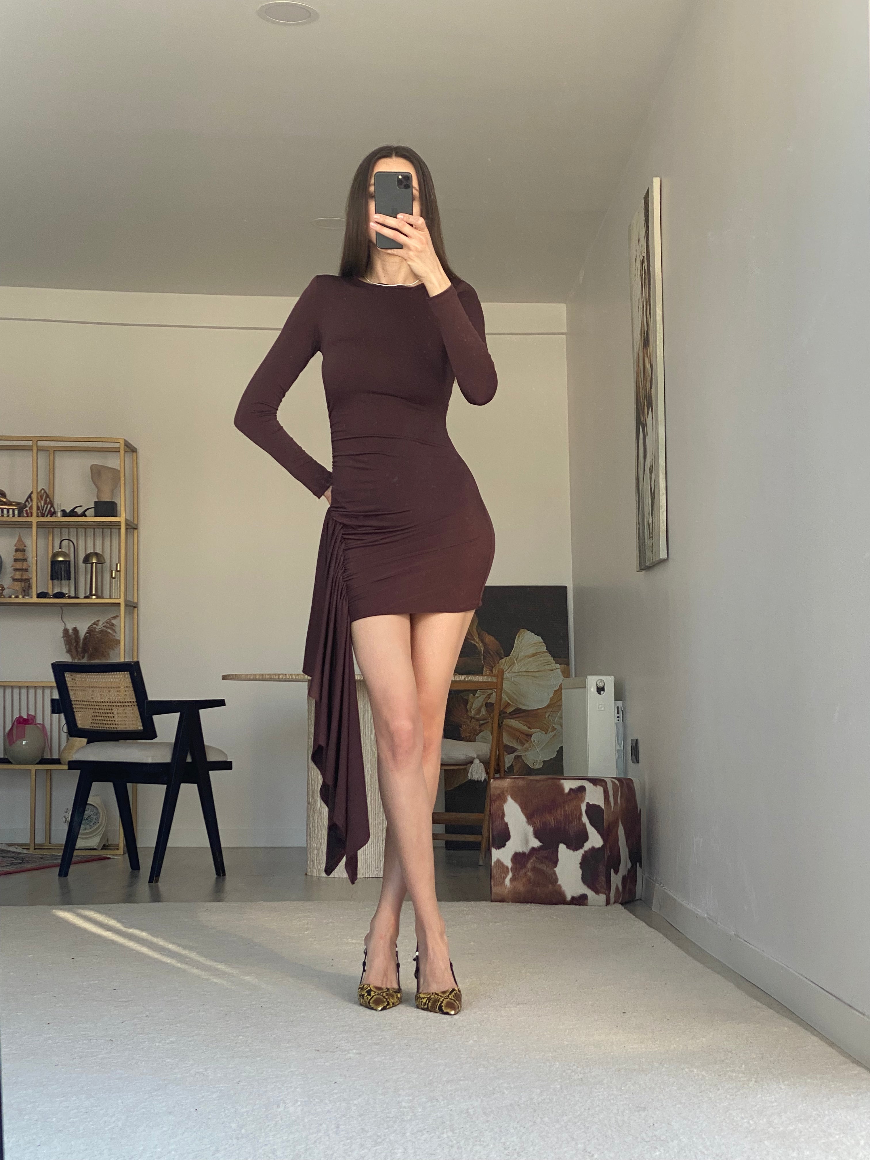 Ariana Elbise Kahverengi