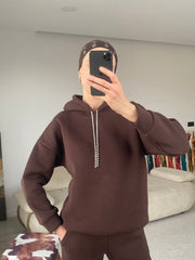 Sweat Mücevher İpli - Kahverengi