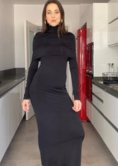 Maribel Black Elbise