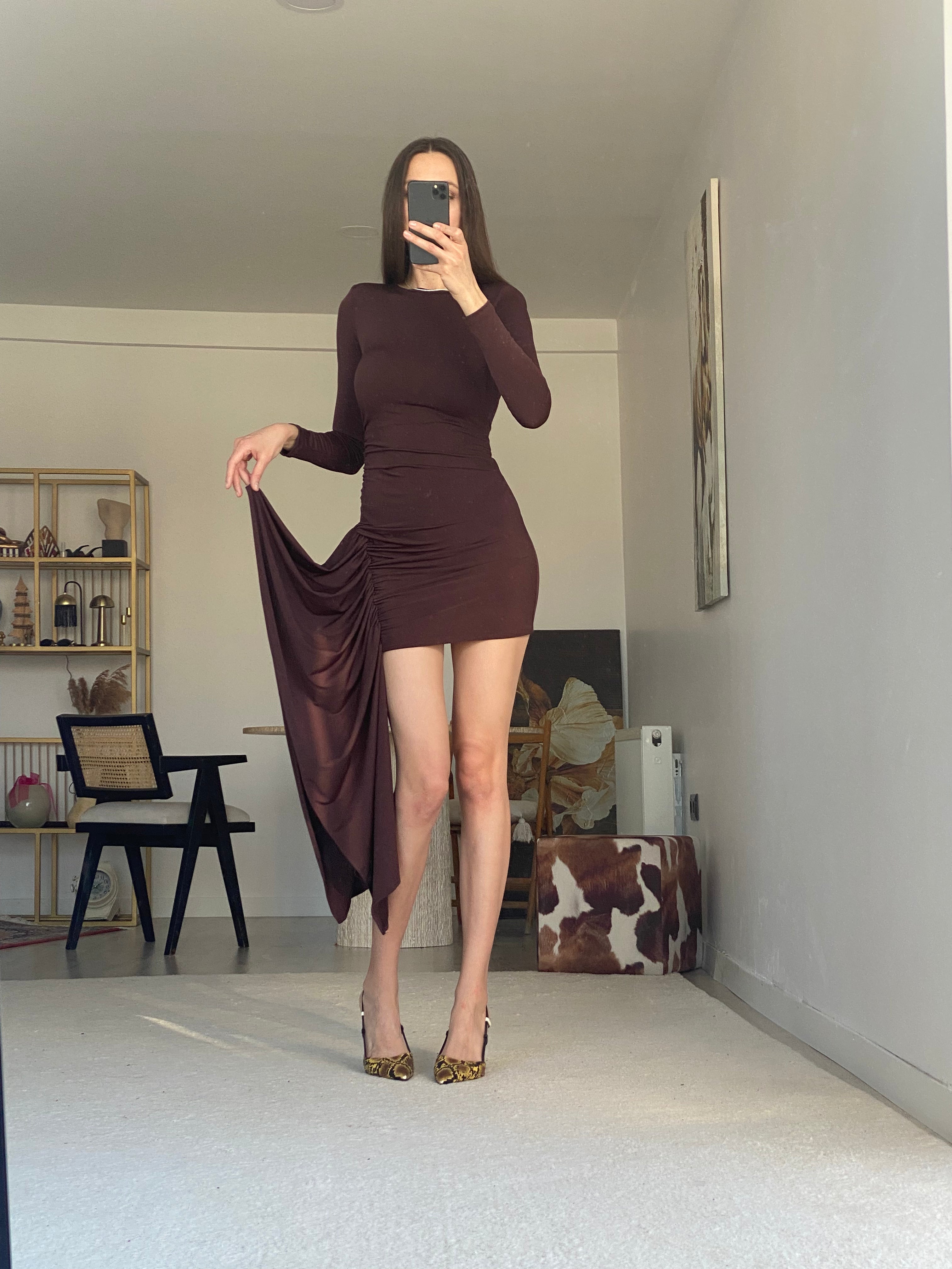 Ariana Elbise Kahverengi