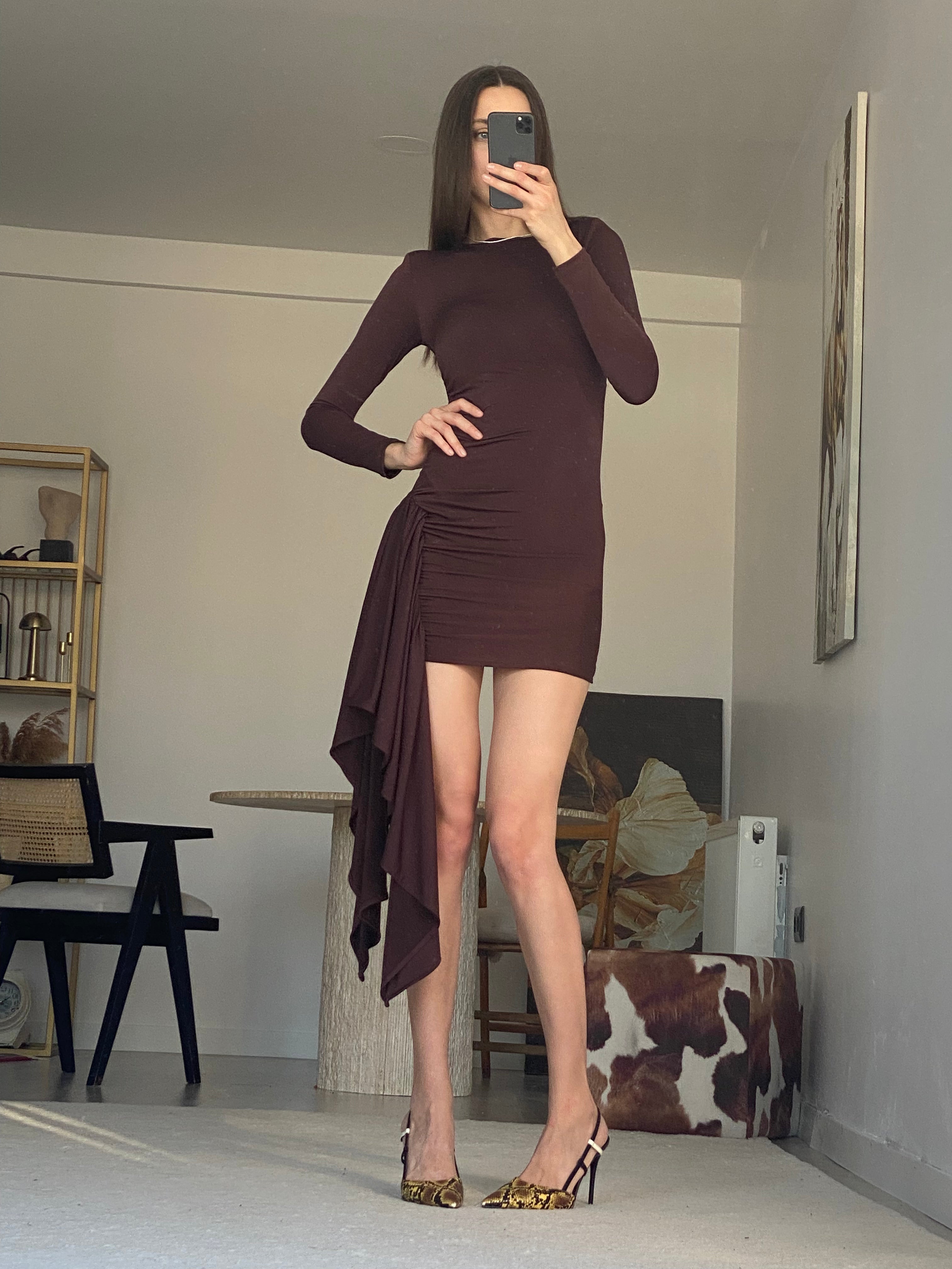 Ariana Elbise Kahverengi