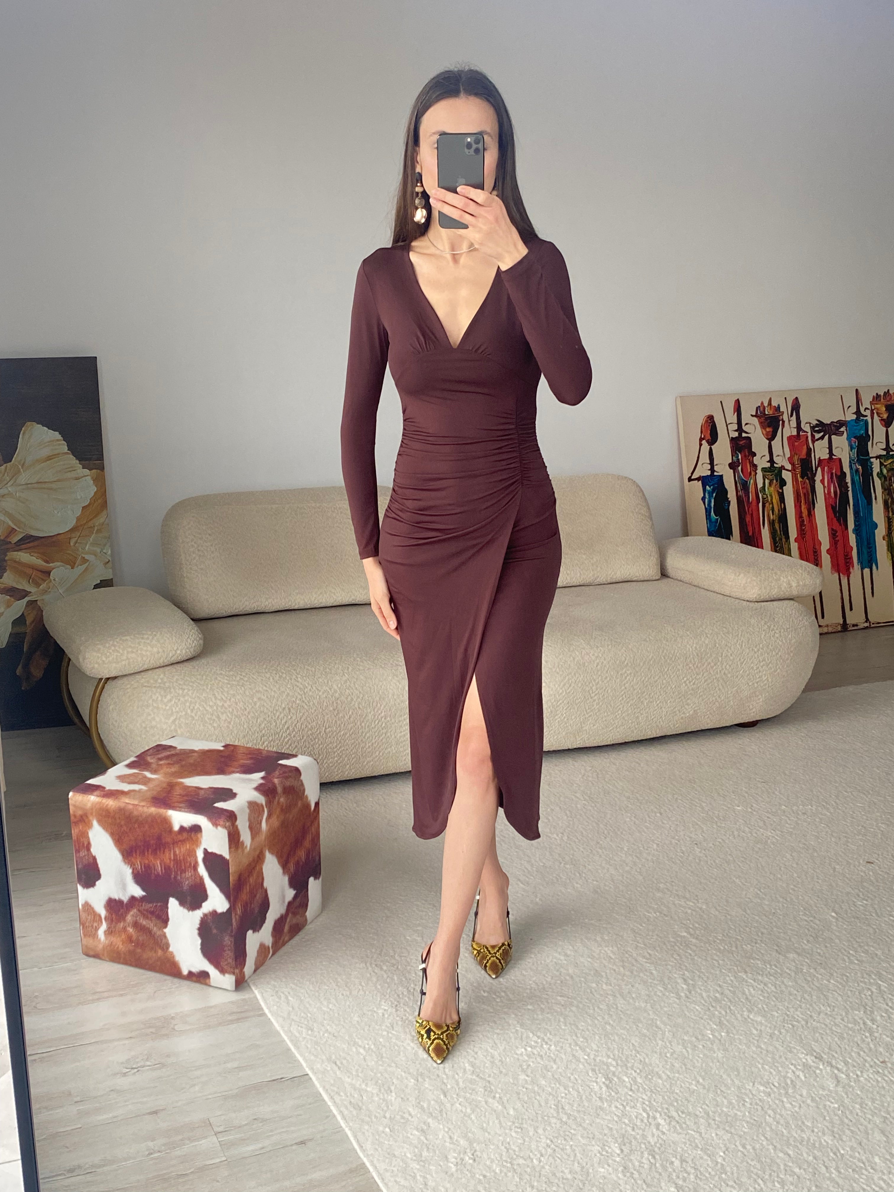 Elena Elbise Kahverengi