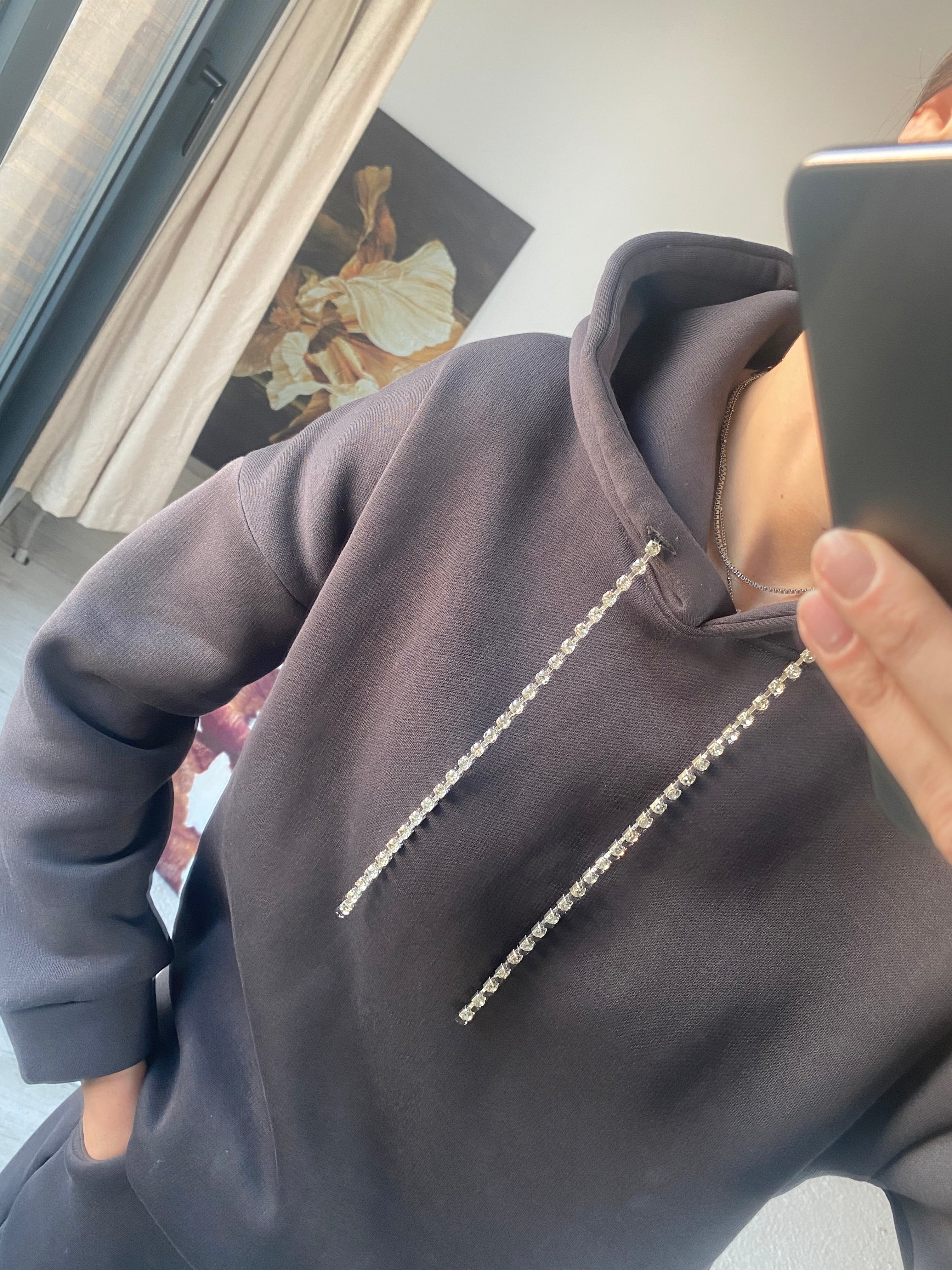 Sweat Mücevher İpli - Antrasit