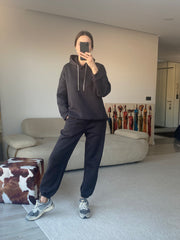 LAYLA MÜCEVHER İPLİ EŞOFMAN TAKIMI - ANTRASİT